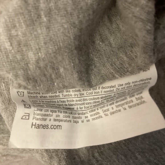 Women’s Hanes JMS Just My Size Flower Sparkly Short Sleeve Tee Shirt 1X - Picture 6 of 6